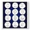 Designart - Zodiac Signs On Blue - Modern Canvas Wall Art Print